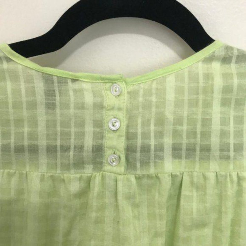 J. CREW embroidered windowpane top D6 - Picture 6 of 7